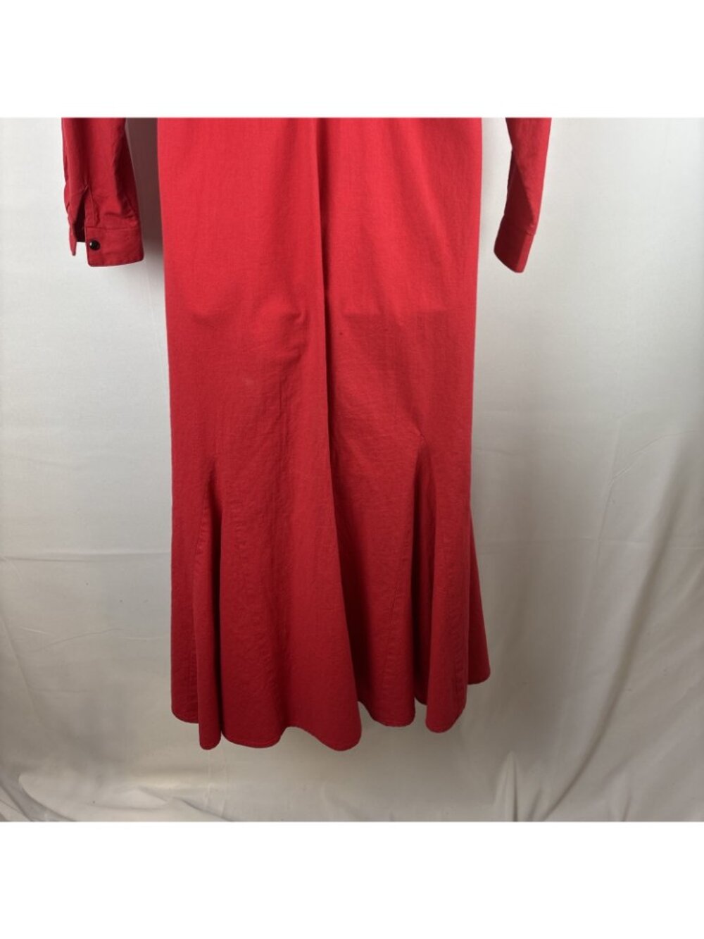 Circle T By Marilyn Lenox USA 9-10 Red Black Accents Western Belt Dance Dress - Picture 9 of 10